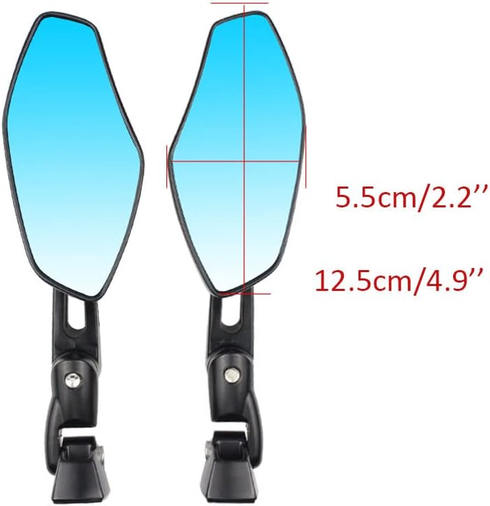 Miniatura 4 de YXQ 2 uds. Espejos retrovisores de carreras de motocicleta Espejo lateral antirreflejos de aluminio CNC para Suzuki GSXR 600 750 1000 1300 Hayabusa