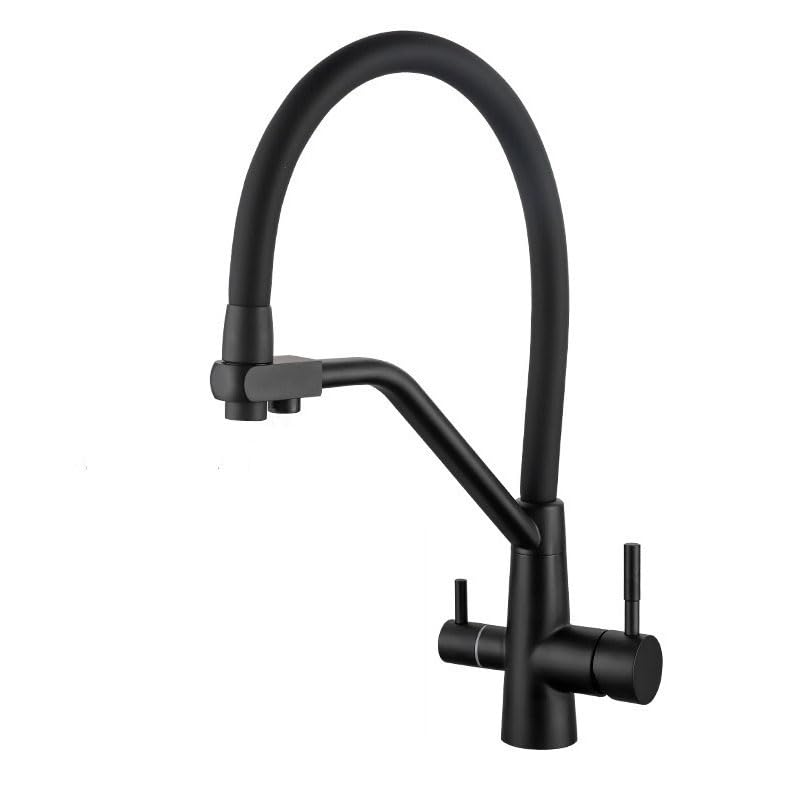 Robinet de filtre à eau à 3 voies MOCHAMIK mitigeur cuisine or brossé