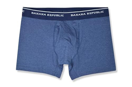 Banana Republic Mens Organic Cotton Blend Elastic Waistband 5 Pack Boxers Briefs,