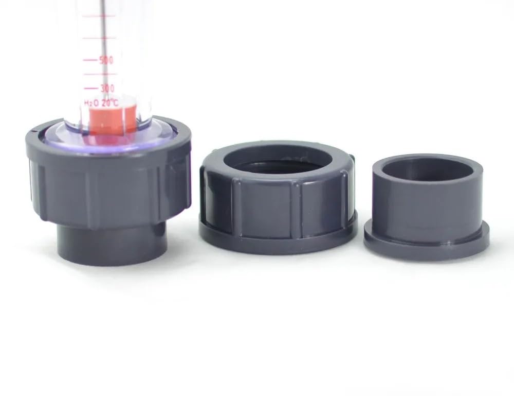 NURII Plastic Tube Type Series Rotameter Flow Meter, LZS-50(1.6-16 m3PH)