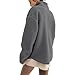 risfzuwb Baby Wearing Sweatshirt, Maternity Clothes for Fall, Women Fleece Zip Up 2 in 1 Baby Wearing Jacket Maternity Winter Coat Thicken Kangaroo Clothes Dark Gray
