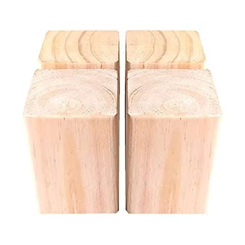 10x10 cm Möbelerhöhung Möbel Risers aus Holz Möbelerhöher Betterhöhung Möbelerhöhung Tischerhöher Bed Riser fügt Betten Sofas Schränken Cover