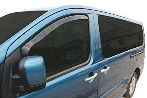 J&J AUTOMOTIVE | Heko Deflecteurs d'air Déflecteurs de Vent Compatible avec Expert 2007-2016, Ensemble 2 pi?Ces, Aérodynamique, Montage Facile