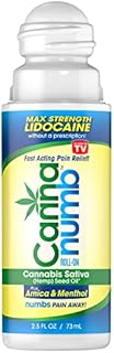 Hemp Seed Oil Pain Relief Roll On - Topical Lidocaine Gel - Lidocaine Roll On Pain Reliever - Stop Pain Roll On Extra Strength - Arnica Roll On - Hemp Oil Roll On For Pain Relief - CANNANUMB