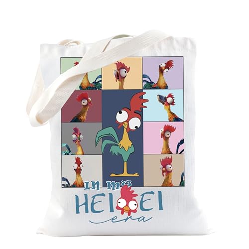 Bolsa tote de tela con dibujo de gallo miniatura 1