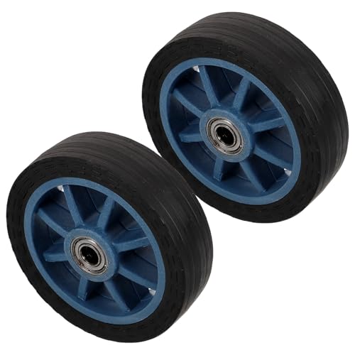 Toyvian 2個 大号耐荷重キャスター車輪 交換用台車ホイール 車椅子対応 スムーズ移動 安定構造 ショッピングカート 手押し車用