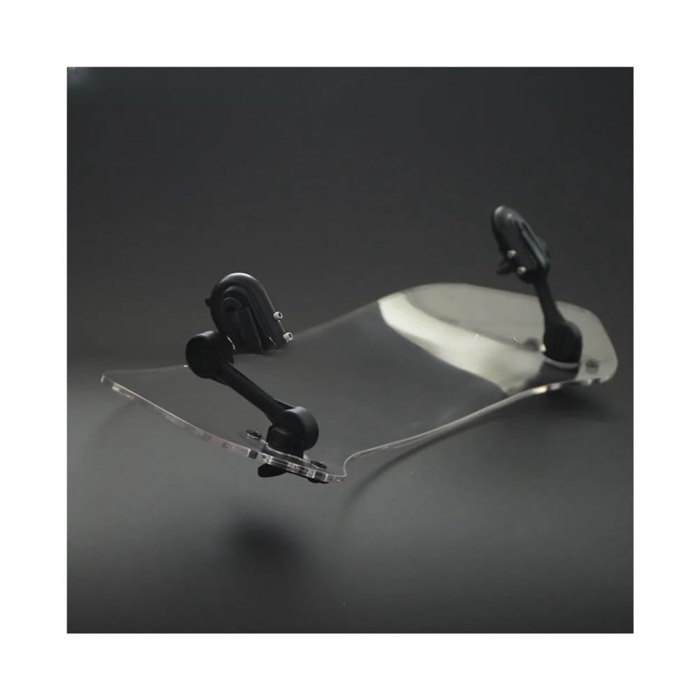 D'écran Déflecteurs Moto Extension De Pare-Brise Transparente pour Moto, Becquet De Pare-Brise Réglable, Déflecteur De Flux d'air, Ajouter sur Le Pare-Brise pour Pare-Brise pour