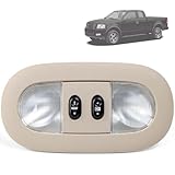 Consola superior LED 7L3Z-18519A70-BA mejorada con luz de mapa de cúpula e interruptor de techo corredizo para Ford F150 2004-2008, para Lincoln Mark LT 06-08, lámpara de lectura interior de techo,
