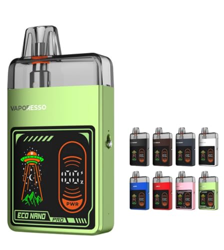xpb\ ECO Nano Pro |bh 1000mAh 6ml Vape xCv X^[^[Lbg dq^oR ։ [d jR`t[ (Emerald Green)