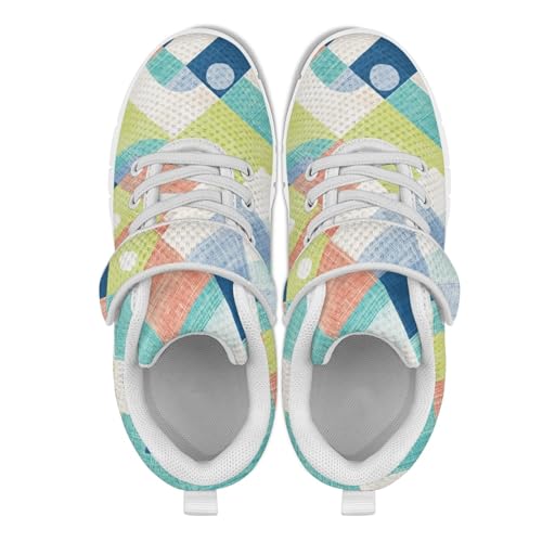 MARSVOVO Kids Athletic Running Shoes Summer Girls Vacation Casual Comfy Mesh Anti Slip Daily Wear Single Buckle Sneakers