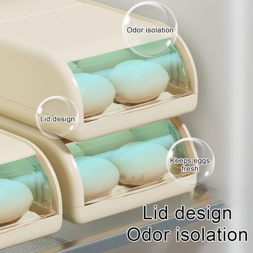 Almacenamiento automático de huevos rodantes para el refrigerador y cajón de cocina 5
