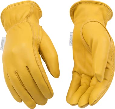 Kinco Women’s Premium Grain Deerskin Leather Glove - Comfortable Out-Seam Index Finger, Safety Easy-On Cuff, Anti-Fatigue Keystone Thumb - Equine, Farm, Ranch, Gardening, Electrical - Color, Small #TOP24