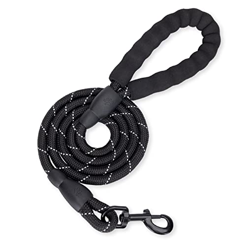 Accesorios para Perros Nobleza Correa de Perro Reflectante de 1.5m, Correr Adiestramiento Correas Antitirones Extensibles Cuero Nylon con Acolchado...