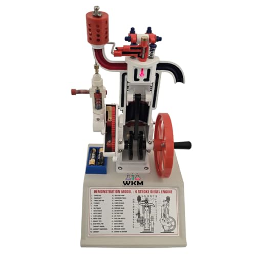 Image of WKM 4-Stroke Diesel Engine Demonstration Model - Educational Teaching Aid for Classroom & Lab Physics Learning