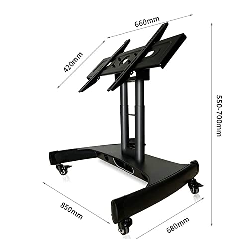 Soporte móvil bajo para TV de 32-75 pulgadas con inclinación 90° miniatura 2