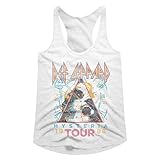Def Leppard British Heavy Metal Rock Band 1988 Hysteria Tour Graphic Ladies Racerback Tank Top