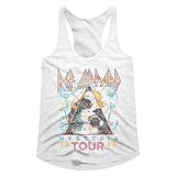 Def Leppard British Heavy Metal Rock Band 1988 Hysteria Tour Graphic Ladies Racerback Tank Top