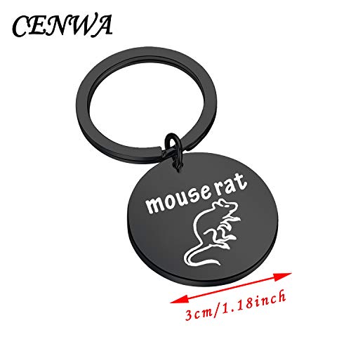 Image of CENWA Mouse Rat Keychain Funny TV Show Gift