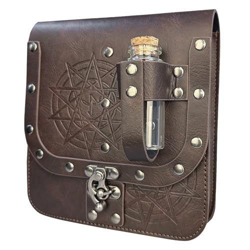 Sac de taille médiéval en cuir parfait pour festival fantastique et Halloween