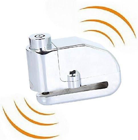 7mm Pin for Motorcycle Safety Lock Auto-Arm Scooter Moped Anti Thief Wheel Disc Brake Lock Alarm Security Brakes Rotor Lock Silver Fit for Kawasaki Ninja 250R 2008 2009 2010 2011 2012