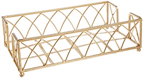 Boston International BID98 Arch Design Guest Towel Napkin Holder Caddy, 9 x 5.25-Inches