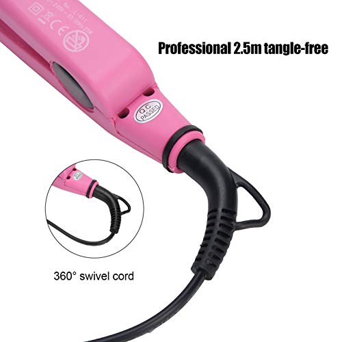 Plancha para Extensiones de Cabello Yosoo con Placa de Calentamiento PTFE, Ajuste de Temperatura, para Todo Tipo de Cabello, Uso Profesional y Hogar (Enchufe US) miniatura 4