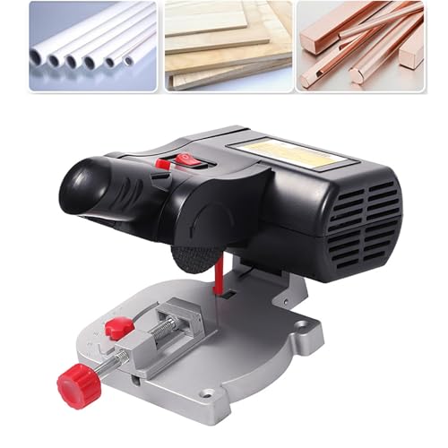 Máquina Cortadora Metales De 100 W, Pequeño Instrumento Cortar Madera, Tamaño Máximo Corte: 6-12 Mm/Velocidad: 6000 RPM/tamaño De La Hoja De Sierra: 50 Mm X 100 T/Ajuste Corte De 45°, para PVC