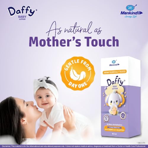 Image of Daffy Baby Lotion with Calendula & Allantoin, pH 5.5 Balanced, 100ml (Pack of 5)