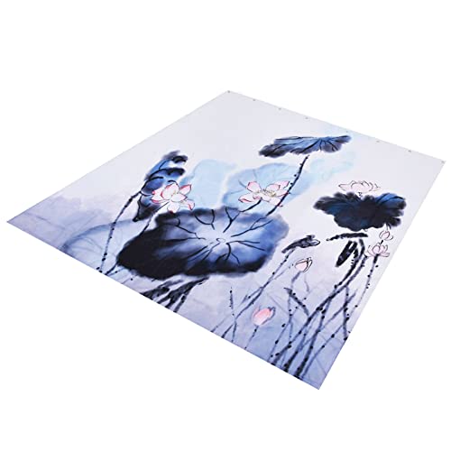 Rideau occultant imperméable imprimé floral pour une douche nature