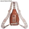 OSOCE Sacs Bandoulière Femme Cuir Sac Banane de Poitrine Antivol Petit sac en PU Multifonctionnel pour Voyage #4