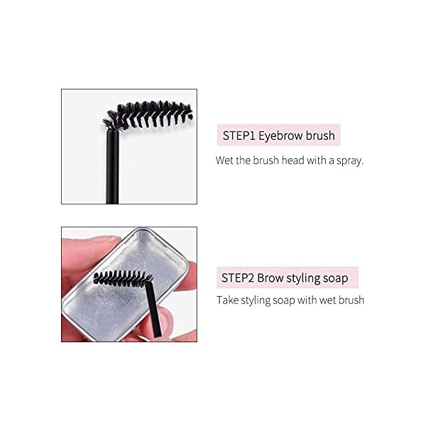 Eyebrow Soap, 3D Brows Styling Soap, Transparent Long Lasting Natural Eyebrow Wax Eyebrow Gel