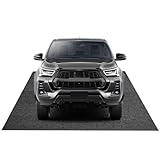 Kistrba Eindämmungsmatte 8’3 x 19’ Garagenbodenmatten für Toyota Hilux für Panamera Cayenne, Garagenmatte Auto wasserdichte Hochleistungsmatten für Autos zum Schutz vor Regen, Schnee und Schlamm