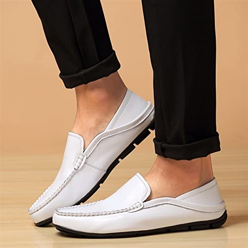 Men's Loafers Shoes Authentic Stitching Details Round Toe Rubber Sole Flexible Lightweight Anti-Slip Wedding Slip-ons4