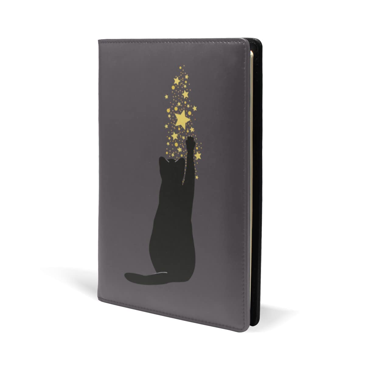 Amazon | SoreSore（ソレソレ） ブックカバー a5 黒猫 ねこ 猫柄 星柄 