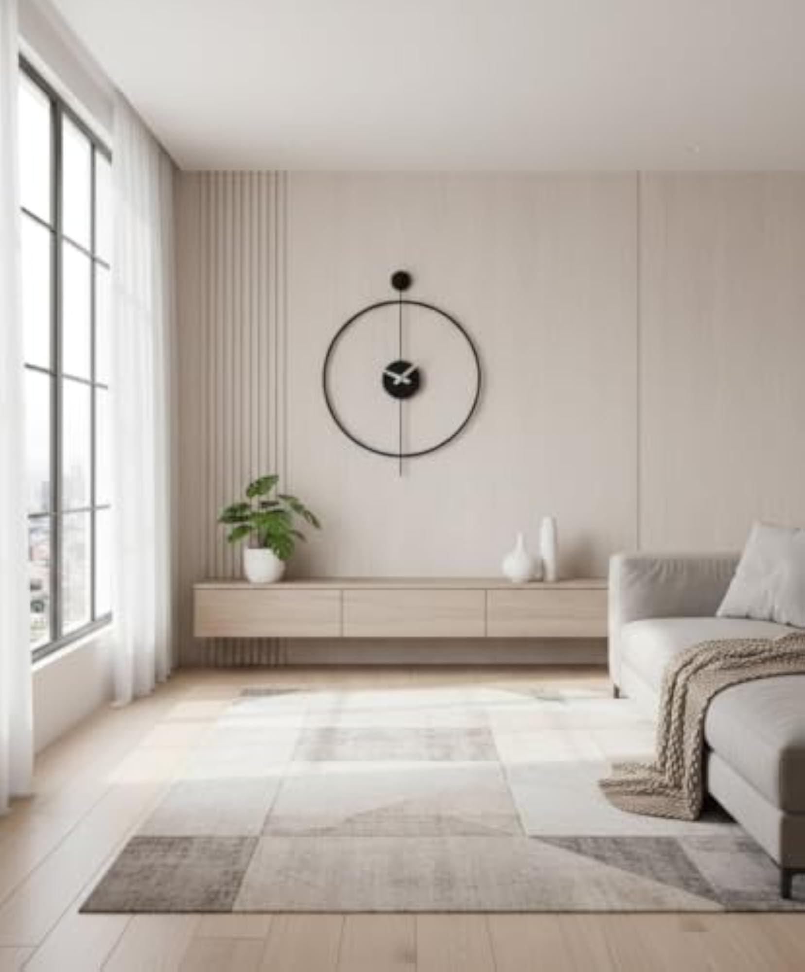 Nutts Metal Wall Clock for Home Decor