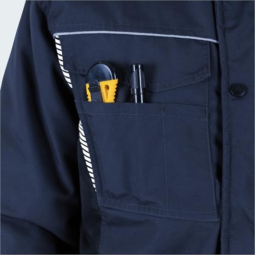 BWOLF DRIFT ICE Arbeitsjacke Herren Winter Arbeitsjacke Herren Wasserdicht Reflektierende Jacke Herren (DE/NL/SE/PL, Alphanumerisch, XXL, Regular, Regular, Blau) – Bild 8