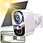 White | Camera with Solar Panel
