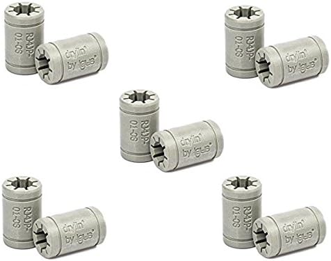 10 Pieces Igus Drylin RJ4JP-01-08 Prusa i3 Mk2s Prusa i3 Mk3 Anet A8 Prusa i3 3D Printer RepRap LM8UU Bearing X-Y-Z Axis Replacement