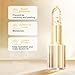 PIN&WEI Color Changing Lipstick, Gold Crystal Ph Lipstick Color Changing, Long Lasting Moisturizing Glossy Shine Lip Gloss, Deep Nourishment (1pcs)