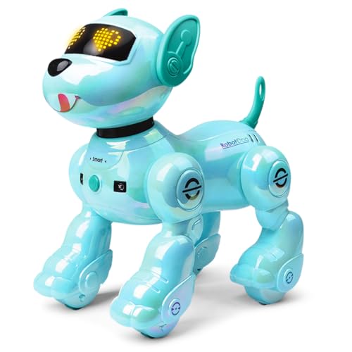 VATOS Roboter Hund für Kinder mit 2 Batterien,Programmierbarer...