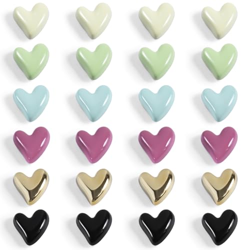 24 Pcs Cute Love Heart Magnets