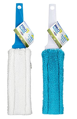 HOMESHOPA Microfibre Radiator Duster, 2Pk Handheld Flat Duster for Gap Cleaning, Super Durable Absorbent 23cm x 8cm Microfiber duster| Dust, Dirt and Grease Remover Easy to Use