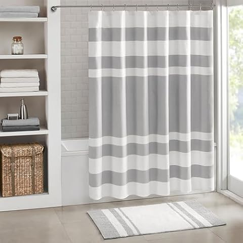 Madison Park Spa Waffle Shower Curtain Cover