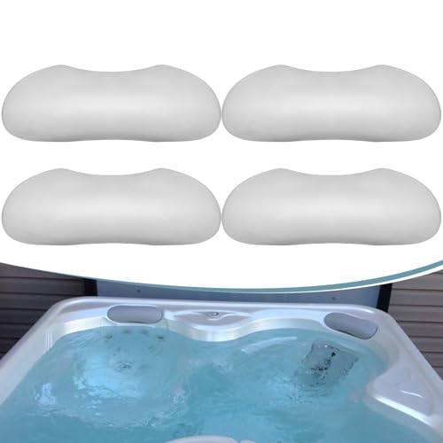 Bonbo 77444 Grey Pillow Replacement for Hot Spring/Hot Spot/Watkins Spas Parts 2015-current, Fit Model Relay, Rhythm, Tempo, SX, TX (4-Pack)