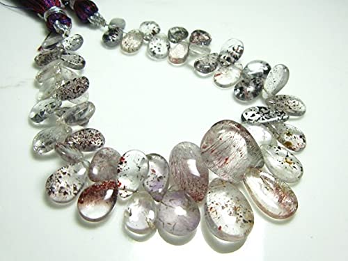 Pierres de lépidocrosite fine LKBEADS perles poires lisses qualité AAA 7 pouces