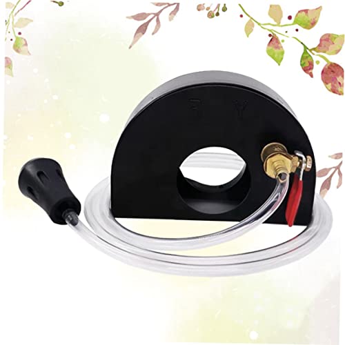 Protector de amoladora portátil en acero negro contra el polvo de yeso 3