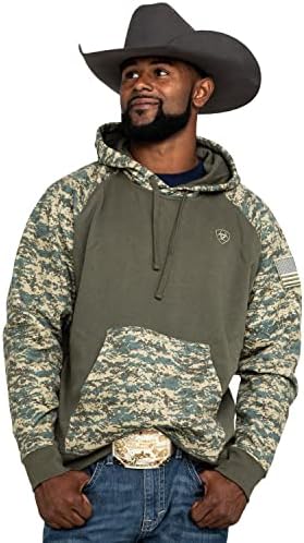 Ariat Male Patriot Hoodie Sage Camo X-Large