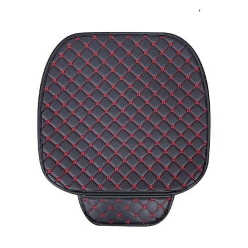 Housses de siège voiture universelles en cuir PU imperméable avec coussin rouge