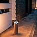 Veemoon Solar Powered Outdoor Pillar Light with Dual White and Warm White LEDs, Waterproof Solar Energy Fence Lighting Tool for Garden Patio Yard Post Lighting