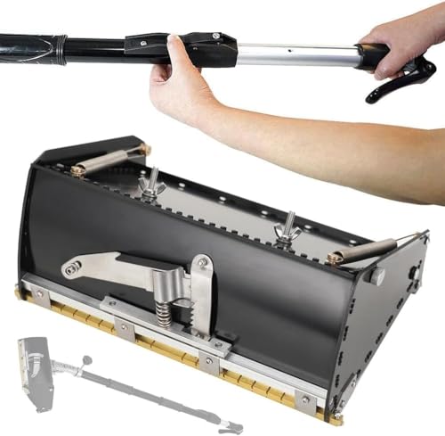 Pudełko do wykańczania płyt kartonowo-gipsowych z wysuwanym uchwytem, aluminiowa skrzynka błotna do płyt gipsowo-kartonowych, regulowana 106-165 cm